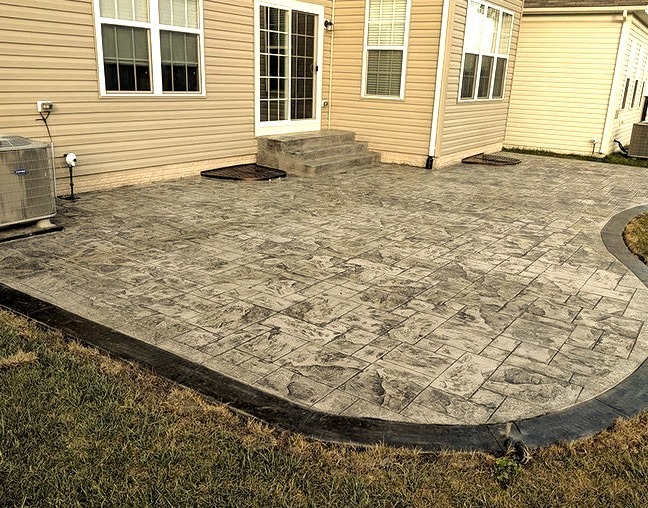 Traditional Patio - Stamped Concrete