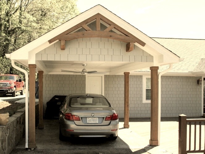 Ideas for a modest coastal one-car carport renovation