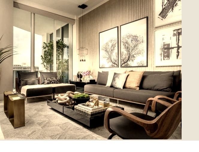 Contemporary Living Room in Miami