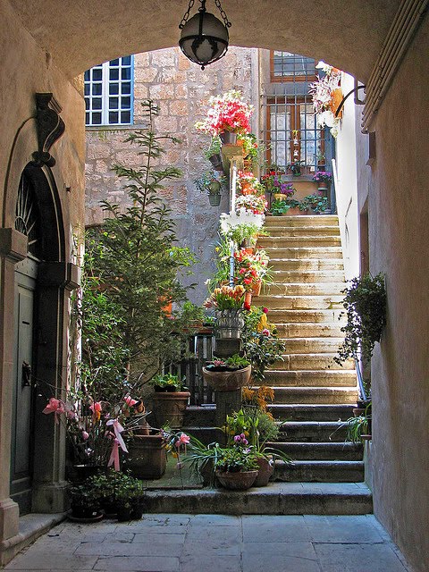 Stairs, St. Paul de Vence, France